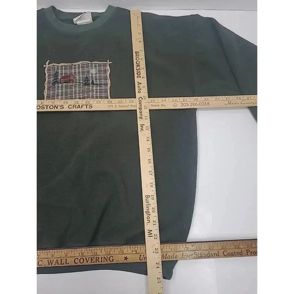 Vintage Northern Reflections Sweatshirt Women's Size Med Embroidered Cabin 90's - Picture 3 of 8